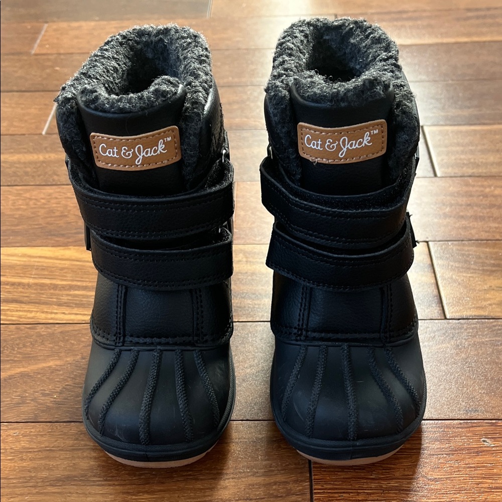 Cat & Jack Black Kids Snow Boots